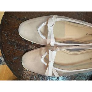 Free People Cream Ballet Flats
